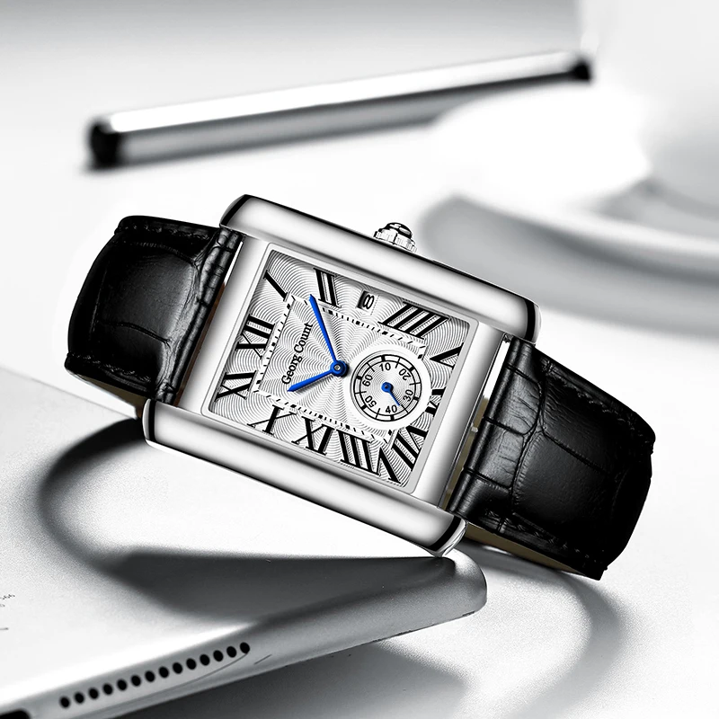 Moda elegante orologio al quarzo da uomo quadrato orologio da polso  maschile di lusso di marca superiore orologio da coppia retrò in scala di  numeri romani montre homme|Quartz Watches| - AliExpress