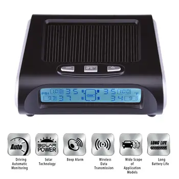 

TPMS Solar Car Tire Pressure Detection System M6/SO Car Tire Pressure System