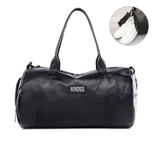 Мужская сумка для путешествий из искусственной кожи, цилиндрическая сумка для хранения обуви, спортивная сумка для женщин, сумка для путешествий и фитнеса B236