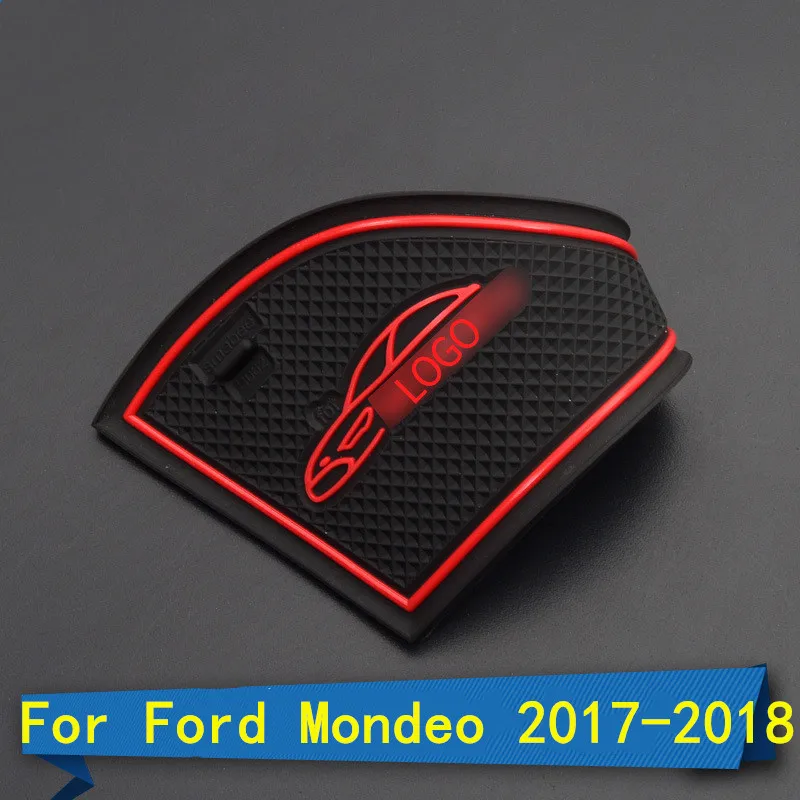 3D резиновый коврик для Ford Mondeo 2017-2018 слот-коврик двери Cup подушка Дорожный Коврик