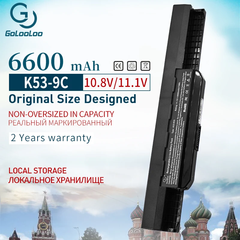 Аккумулятор для ноутбука Asus 11 1 В a32 k53 K53S K53SV A43B A43JF A43U A43JC K53s X43 X44 X53S X54H X84 X84S X53U k53t|new
