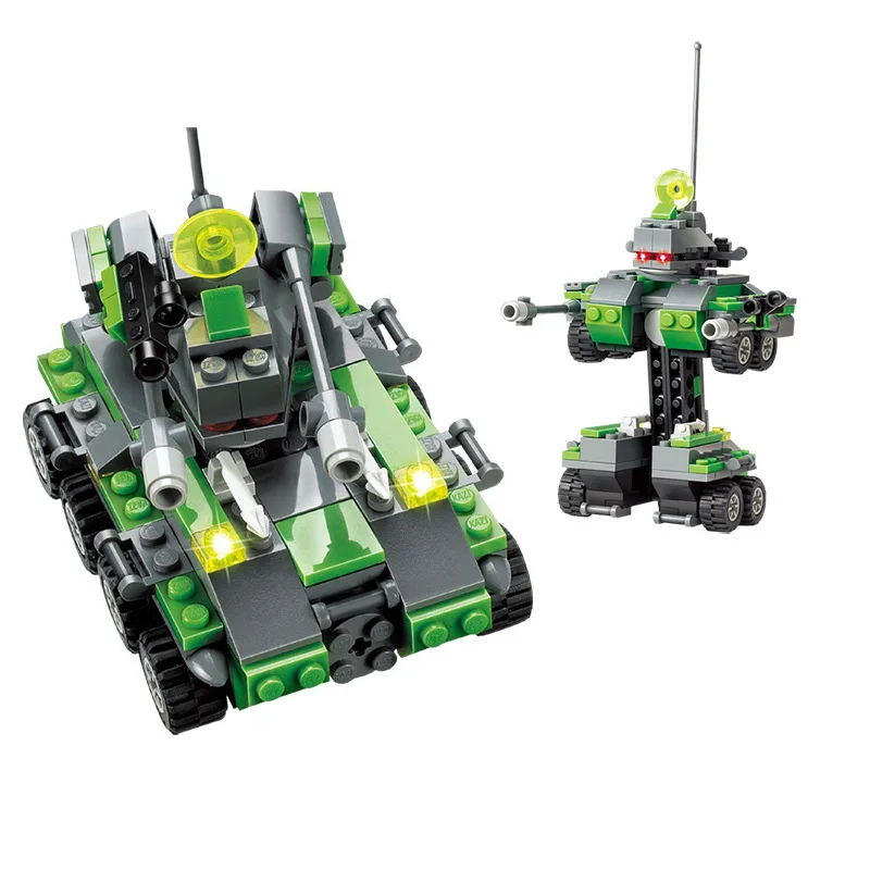 

KAZI Assembled Inserted Building Blocks Children'S Educational Toy Firefighting Rescue Vehicle Trailer Pickup Ky8055