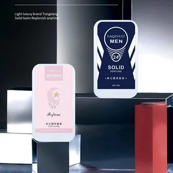 

Men Women Solid Perfume Balm Tin box Easy Carry Body Aroma Diffuser Portable Deodorant Fragrance Small Daisies Mint 10g