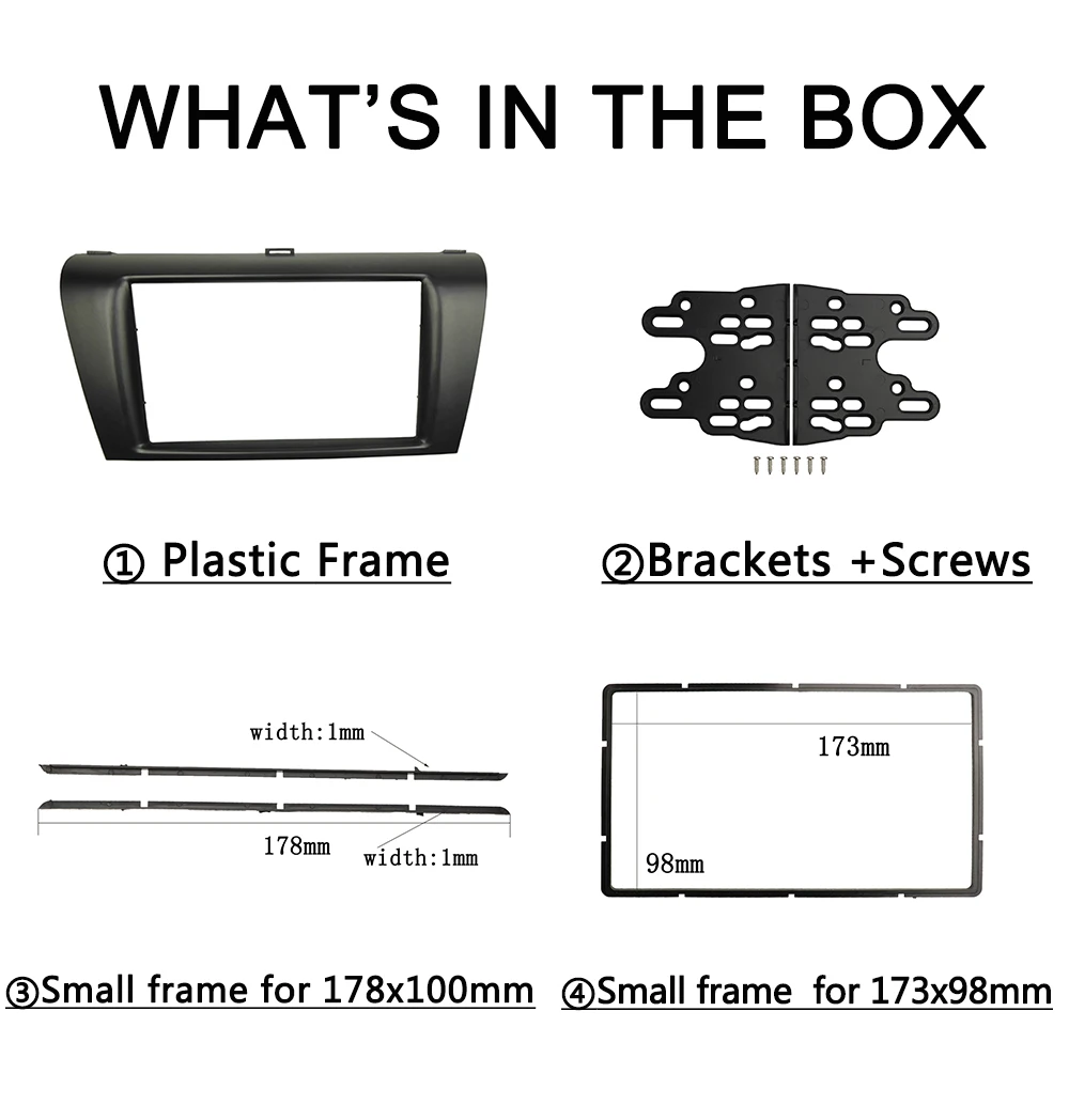 MAZDA 3 2004-2008 Axela 2006-2008  Double Din Fascia      ġ Ʈ ŰƮ ̽ 