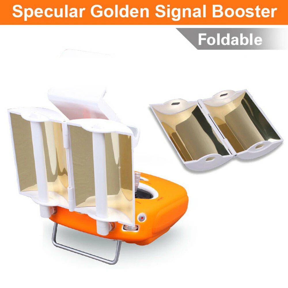 

High Quality Antenna signal amplifier for DJI Phantom 4 Drone gold folding extensible range parabolic accessories