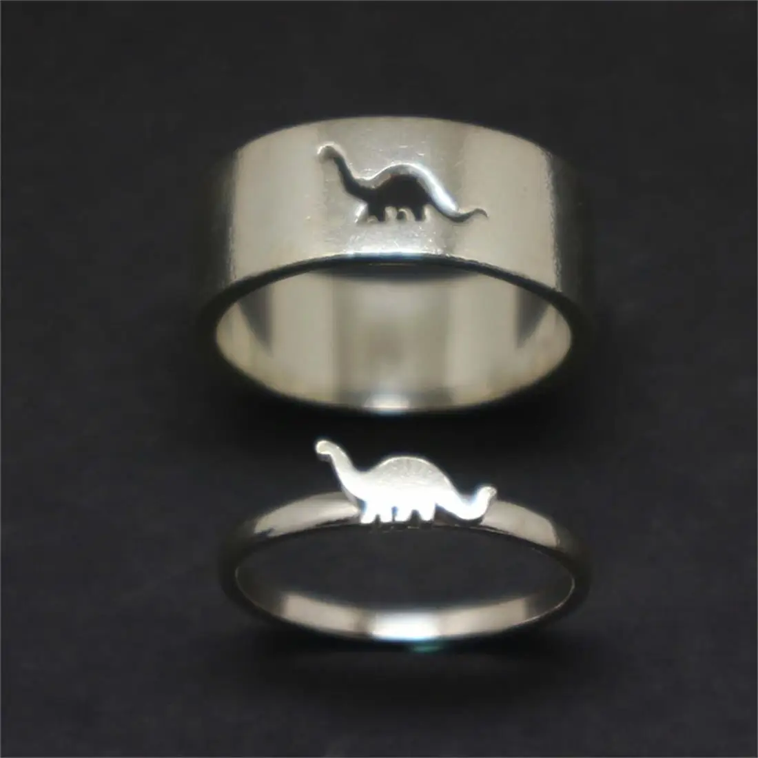 Thin Cute Retro Little Dinosaur Romantic Rings for Women Set Couples Fashion Engagement Wedding Sweet Gift Bohemia | Украшения и