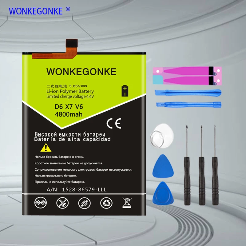 WONKEGONKE Li3822T43P3h786032 орбитальное лезвие/ZTE Blade V6 ZTE D6 / X7 высококачественные батареи