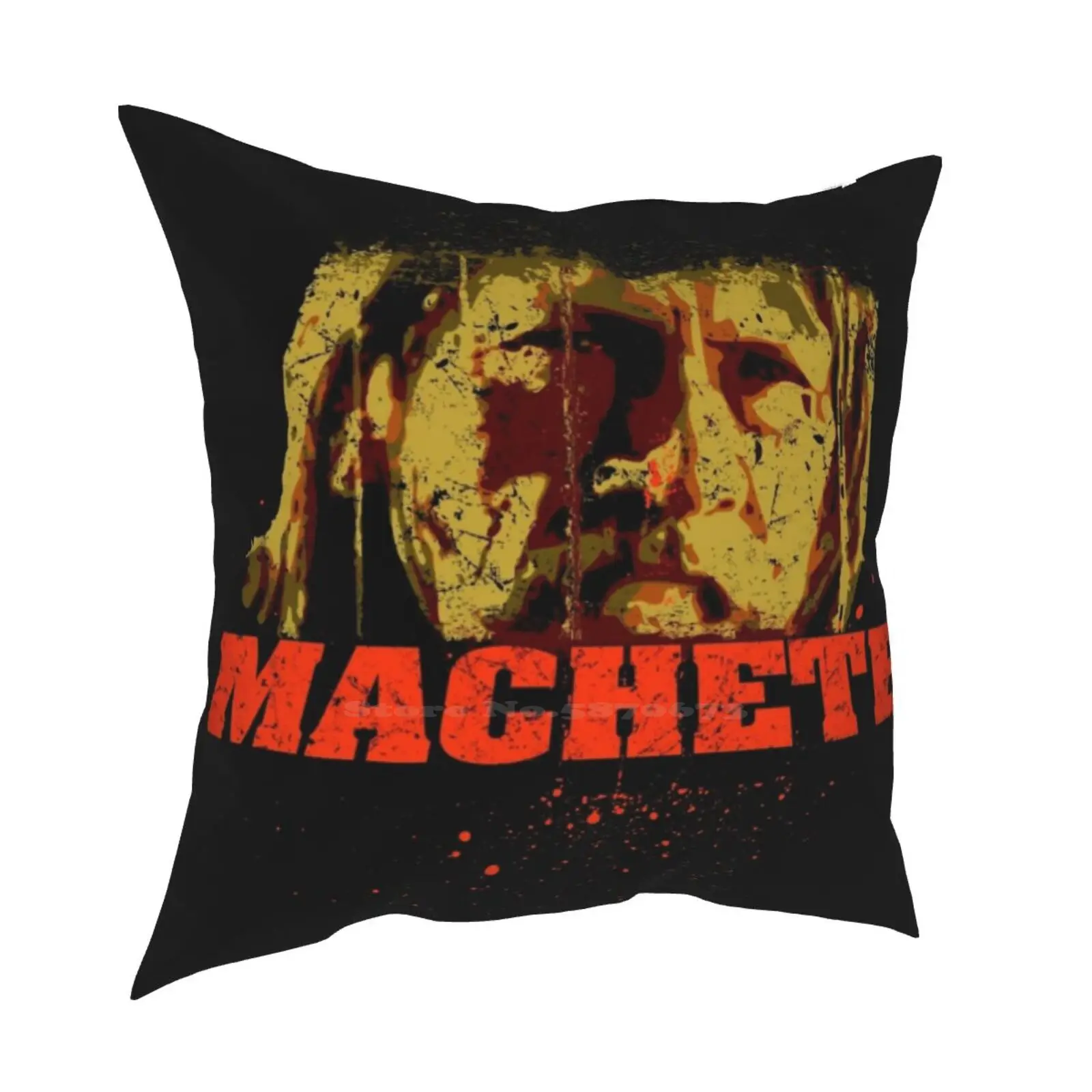 Machete Throw Cushion Pillow Cover Action Film Text Movie Machete