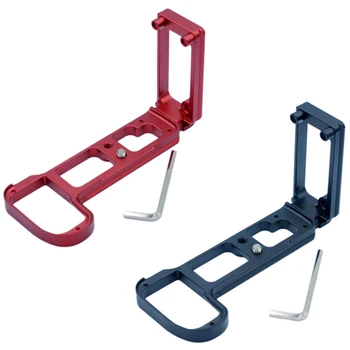 

2x Quick Release L Bracket Holder Hand Grip for Nikon Z6 Z7 Camera Arca Swiss Rrs Compatible Vertical Board (Black&Red)
