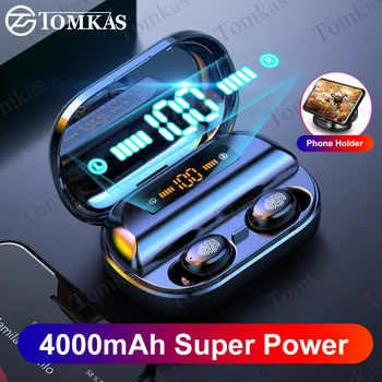 

TWS 5.0 Bluetooth Stereo Earphones Wireless Headphone Waterproof Earbuds 4000mAh Sport Headphones Headsets Wireless With Mic