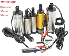 

DC 12V / 24V Water Oil Diesel Fuel Transfer Pump Submersible Pumps Car Camping fishing Submersible Switch Stainless Steel