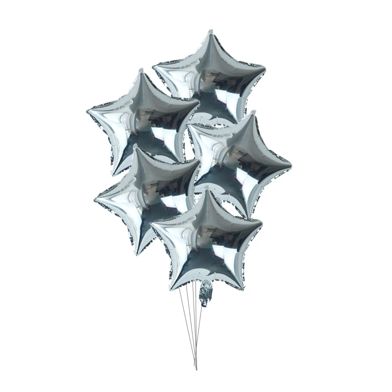 5pcs star style 23 5 шт., 18 дюймов, розовый золотой шар звезда из фольги, свадебные шары, украшения для душа ребенка, детские воздушные шары для дня рождения - Цвет: 5pcs star style 23