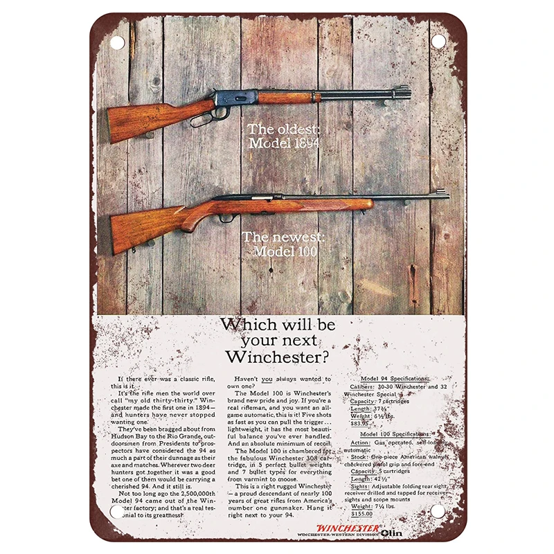 Пользовательские винтажные таблички Предупреждение ющий знак пистолет и винтовка Настенный декор из металла Размер: 20*30 см