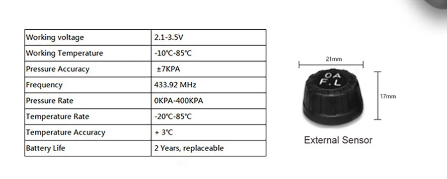 E-ACE умный автомобиль TPMS система контроля давления в шинах солнечной энергии цифровой дисплей внешний датчик температуры шин оповещение