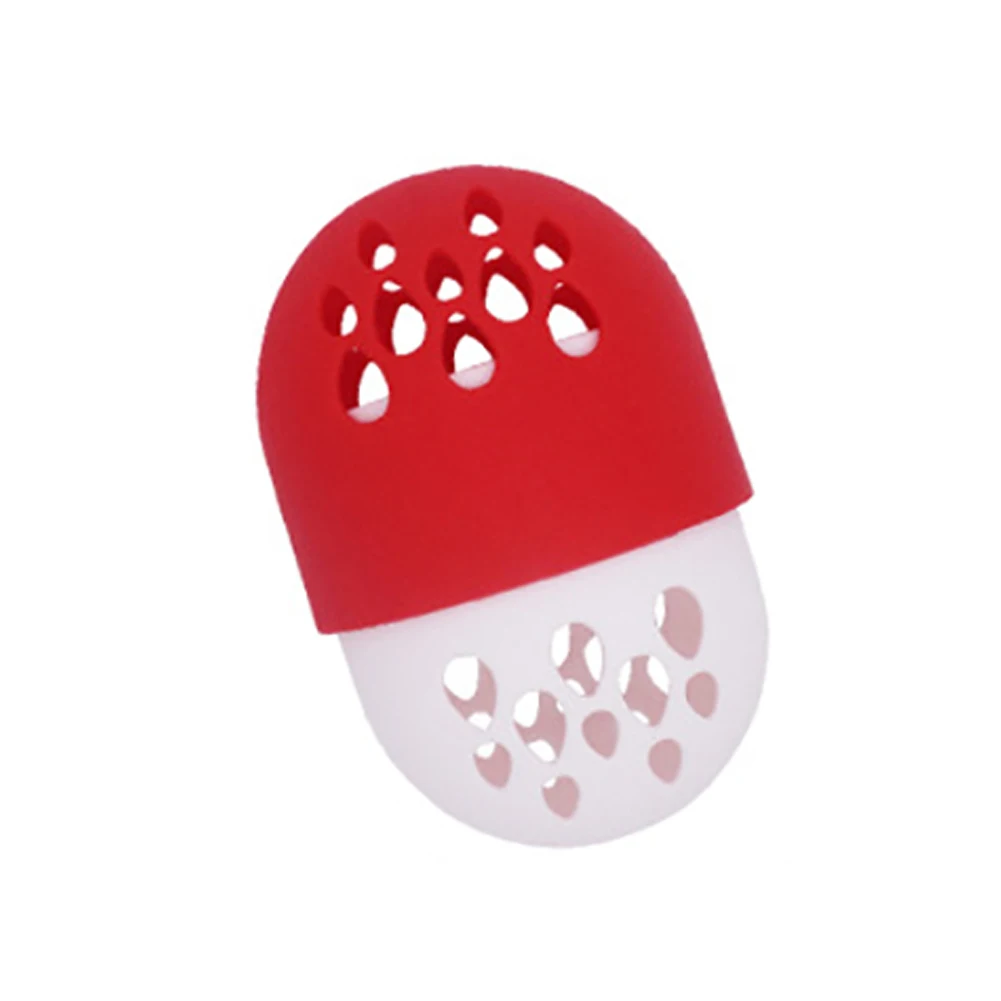 

Heat Resistant Easy Use Soft Drying Case Elastic Silicone Makeup Capsule Shape Egg Stand Puff Holder Portable Travel Rack