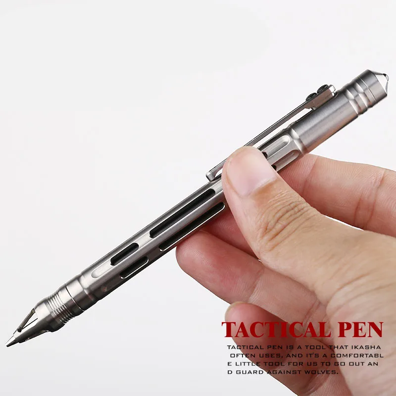 Автоматическая тактическая ручка из титанового сплава для повседневного использования, карандаш для кемпинга, многофункциональная Экипировка, карманные инструменты для повседневного использования