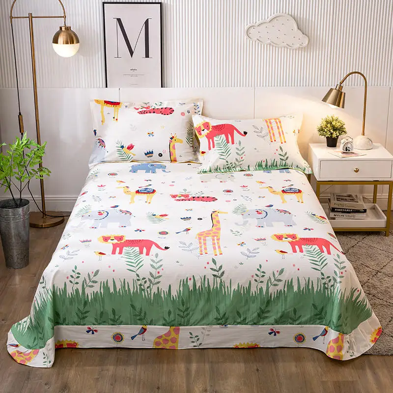 Poly-Cotton Bed Sheets Single Double 