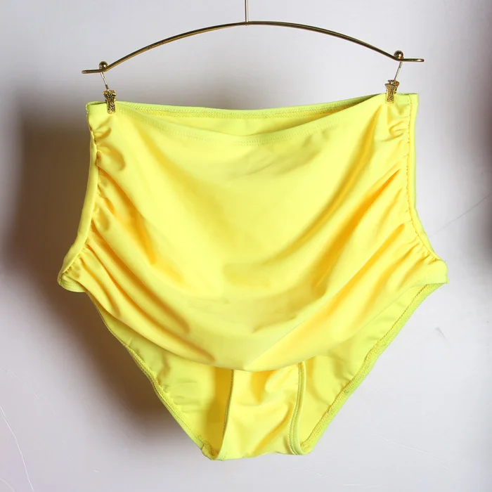 

Women's High-waisted Belly Covering Triangular Versatile Swimming Pants Retro Large Size Slimming Stretch Marks Swimming Hot Spr