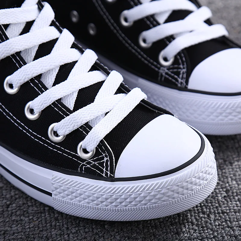 

Yuan bu Hight-top Canvas Shoes Flat Students Korean-style Breathable Sneakers Sports Leisure Cloth Shoes COUPLE'S