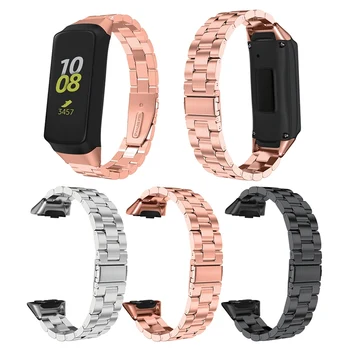 

Practical Replacement Watch Band Strap For Samsung Galaxy Fit High Quality Universal Compatibility Stainless Steel Wristband