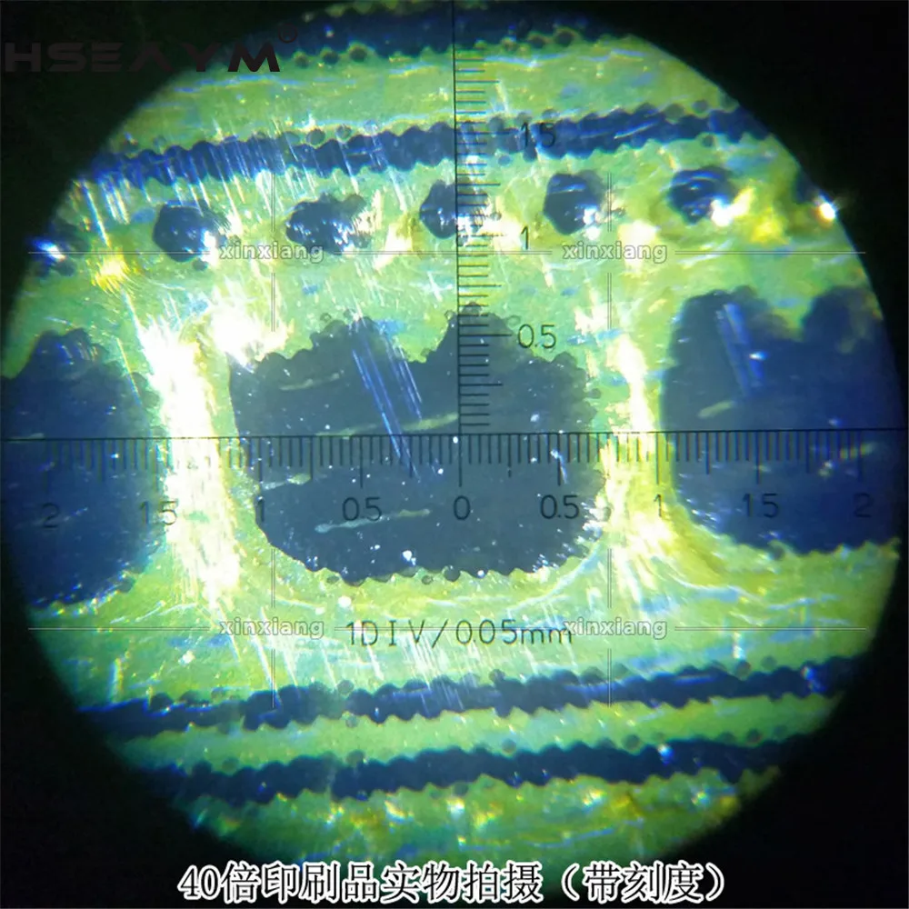 40X LED Portable Scale Microscope Double Tube Coordinate Optical Lenses Magnifier Repair Magnifying Glass Loupe Textile Stamp