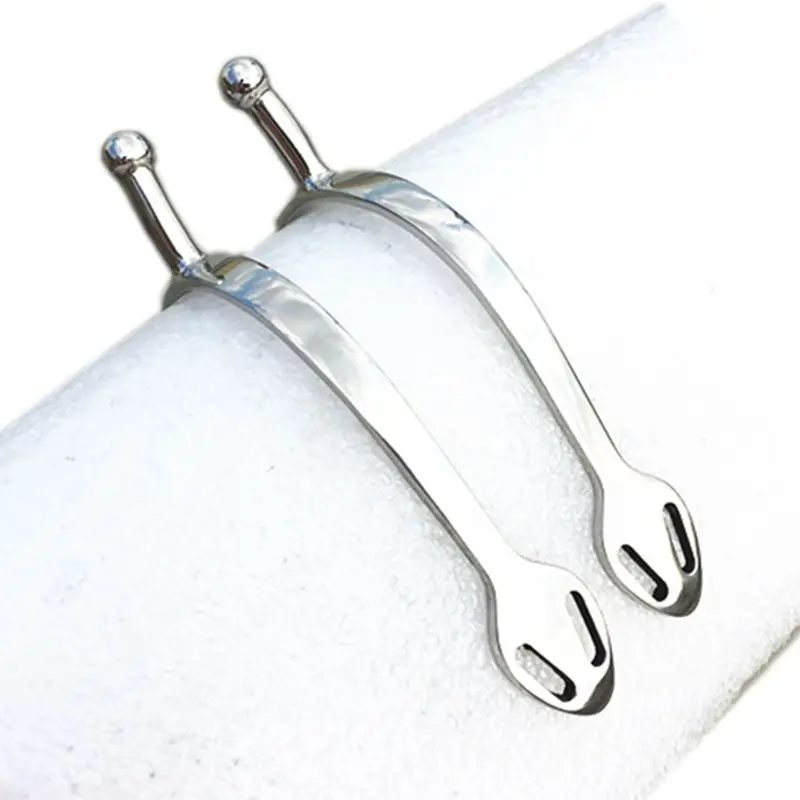 Stainless Steel Riding Spurs Horse Equipment English Spur With Round End