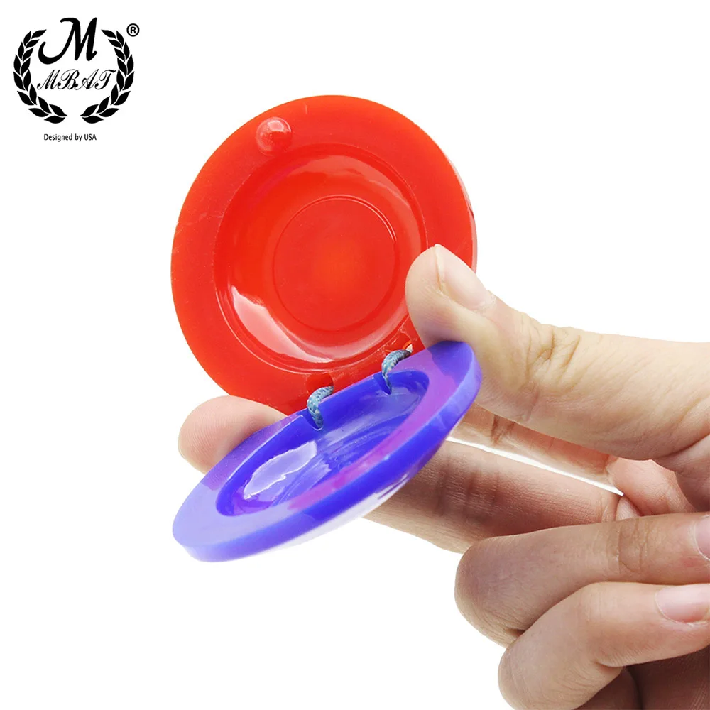 M MBAT 2Pcs Finger Castanets High Quality Percussion Instrument Musical Toys for Toddler Children Early Musical Education