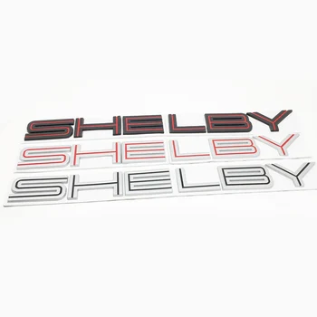 

3D Metal SHELBY logo car emblem Side Fender Rear Trunk sticker Badge Decals For Mustang GT350 GT500 car styling