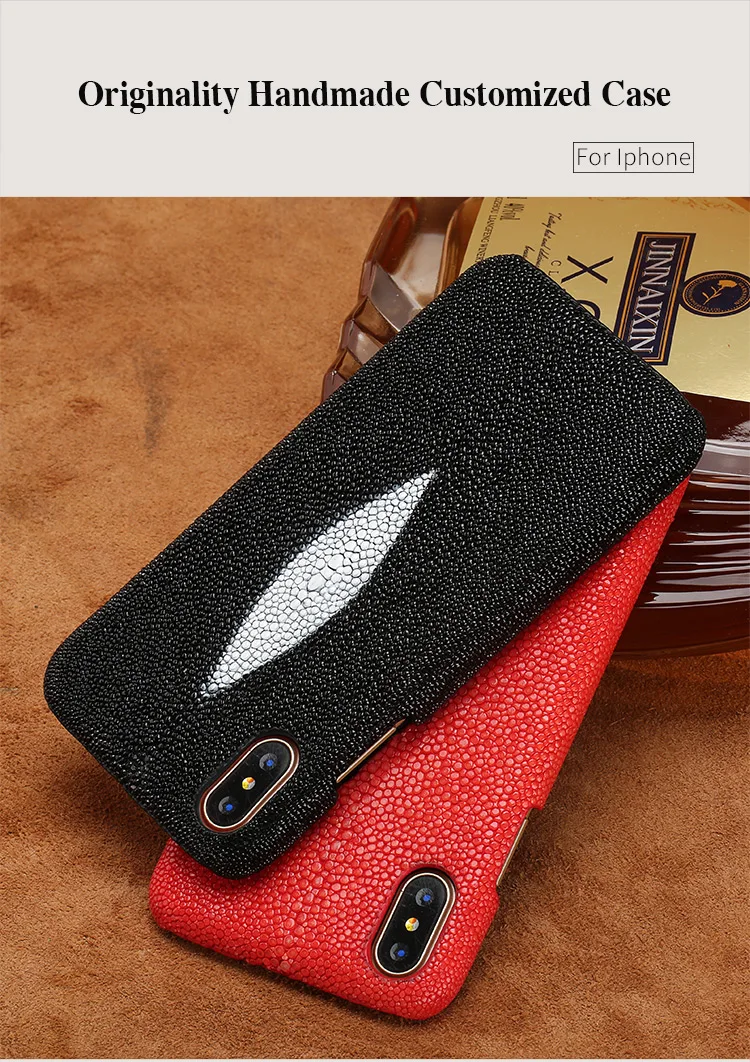 Além de Estojo de Couro para o Iphone Além de Proteção Case de Telefone Celular para o Iphone Cobrir para 6 Genuine Stingray xs Max 8 6s 5 5s se 7 x xr Mod. 137544 2 Couro Para O Iphone X Xr Xs