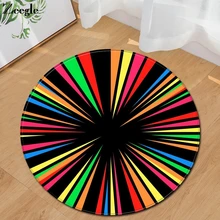 Zeegle круглый коврик Впитывающий Коврик для ног для спальни прикроватный удобный коврик для украшения прихожей современный ковер для детской комнаты