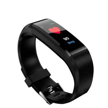 

ID115plus color screen smart hand heart rate oxygen monitoring waterproof sports smart bracelet wristband