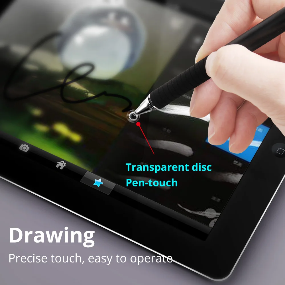 ANMONE Stylus Pen 2 in1 For Ipad Tablet Pens Drawing Pencil Capacitive Screen Touch Pen Stilus Smart Pen For Mobile Phone PC ► Photo 2/6