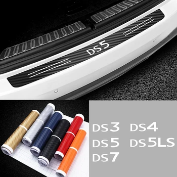

Car Rear Bumper Protector Stickers for Citroen DS DS3 DS4 DS5 DS 5LS DS7 Car Carbon Fiber Trunk Scuff Plate Guard Decor Stickers