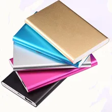 Внешний аккумулятор 5000 мАч, ультратонкое полимерное Внешнее зарядное устройство для мобильных телефонов