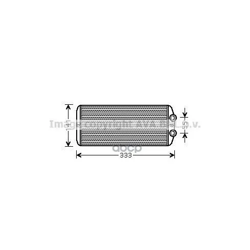 Ava Pe6312_радиатор Печки! Citroen Berlingo/C4 Picasso, Peugeot Partner All 06 Ava Pe6312 Ava арт. PE6312