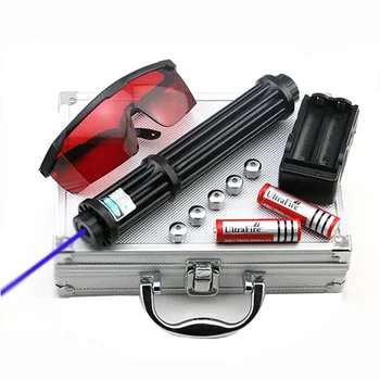 

High Power 1.6.w Lengthen Blue Laser Pointers 450nm Lazer sight Flashlight Burning Match/Burn light cigars/candle/ Hunting