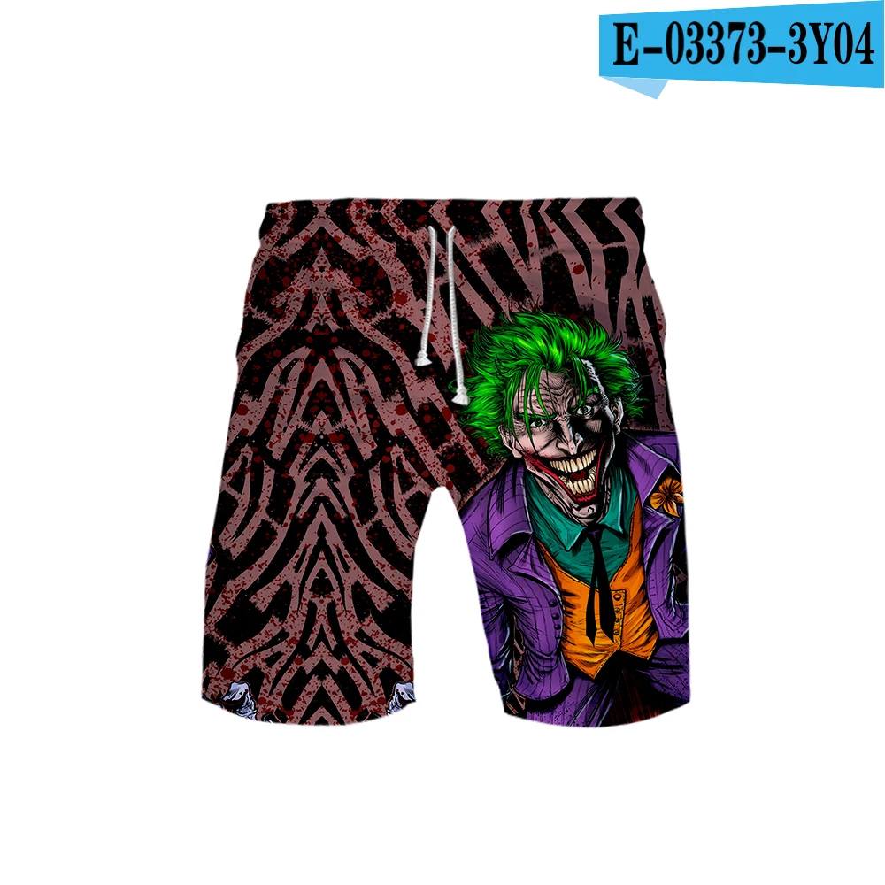 Летние мужские пляжные шорты HAHA Joker с 3D принтом, мужские повседневные Мягкие шорты высокого качества - Цвет: 3Y04