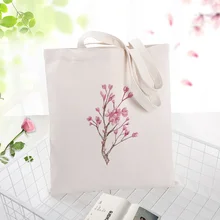 Модная Сумка-тоут с розовым цветочным узором, Холщовая Сумка, моющаяся эко-сумка для ежедневного использования, сумка для покупок, многоразовая