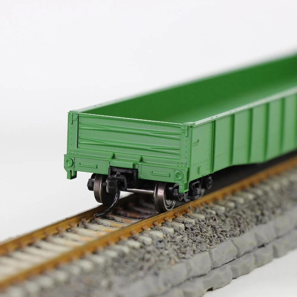 3pcs HO Scale 53ft Lowside Gondola Car 187 Railway Wagons Model Train