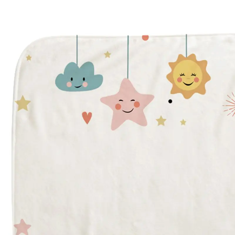 Baby Monthly Record Growth Milestone Blanket Cloud Star Patten Photography Props 5