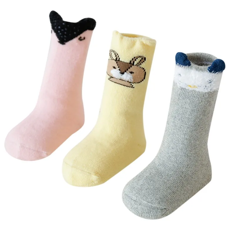 XL2311C 3Pairs/lot Infant Baby Socks Autumn soft Baby Socks for Girls Cotton Newborn Boy Toddler Socks Baby Clothes Accessories - Цвет: XL2311C