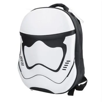 

Star Wars Knapsack Darth Vader Stormtrooper Black and White Children's Boys Girls Anime Bag Kid's School Backpack 3D Backpacks