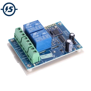 

DC 12V 2-Channel Wireless Bluetooth Relay Module 2Bit Self-locking/Momentary Switch Timer Delay Controller