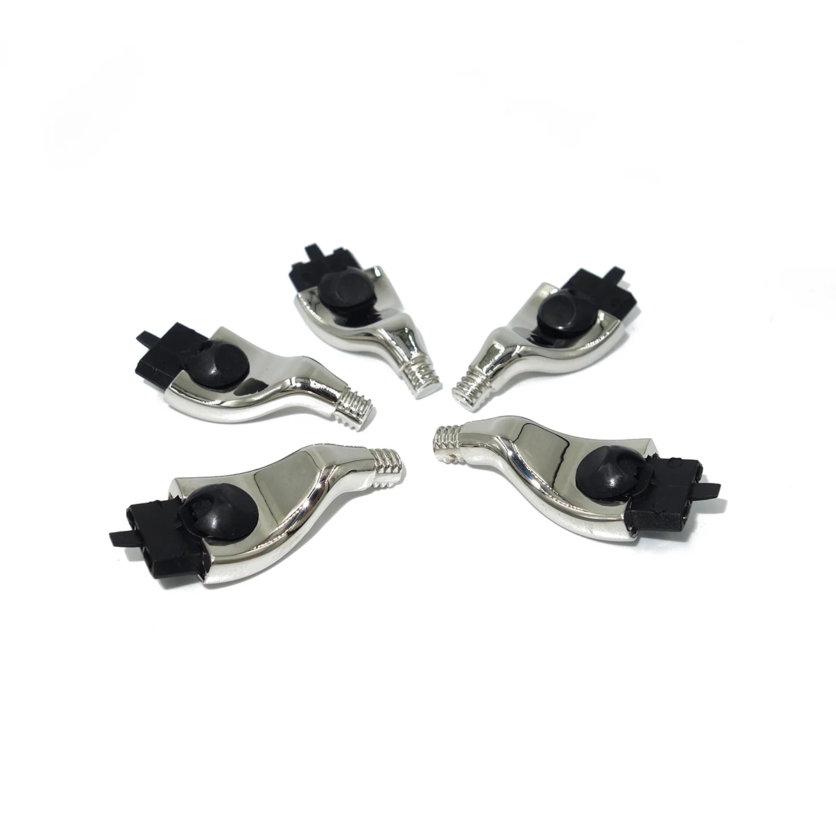 Magyfosia Nickel Silver Mach 3 Razor Head Connector for DIY Shaving Handle Holder and 3 Layer Beard Blades Adapter