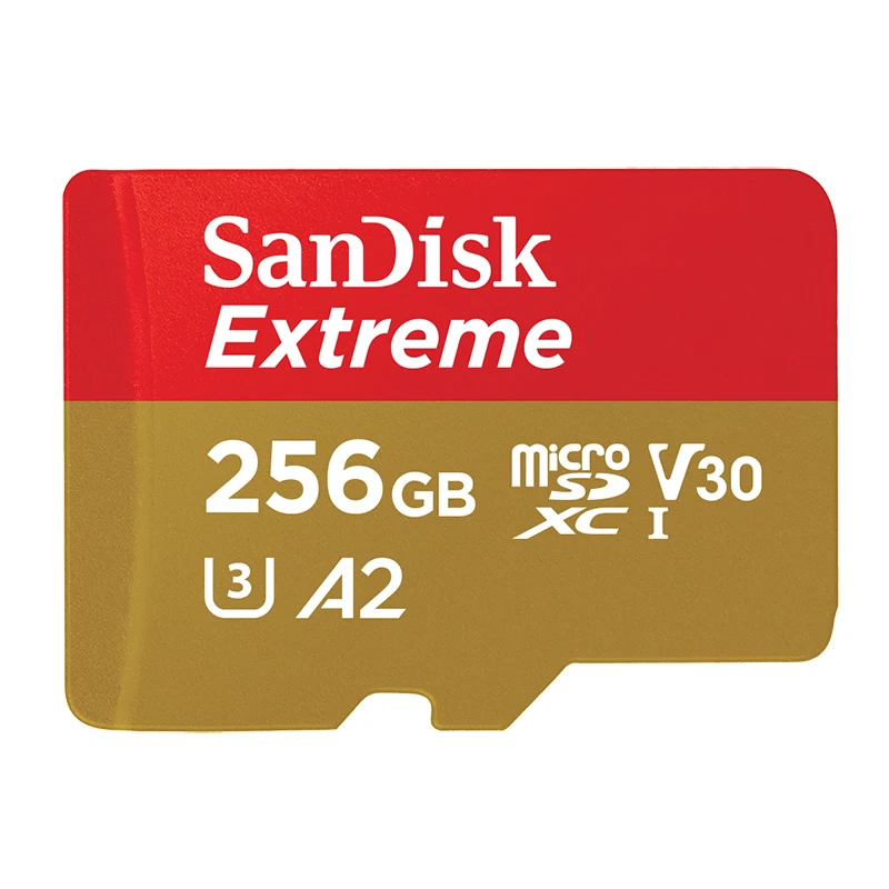 SanDisk оригинальная TF карта Micro SD карта памяти 32 Гб 64 Гб 128 ГБ 256 ГБ U3 C10 A2 V30 4K до чтения 160 МБ/с./с Скорость записи 60 МБ/с./с - Емкость: 256GB