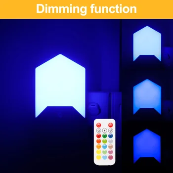 

16 Color Changing night light RGB Magic Light Bulb Lamp 100-240v RGB Led Light Spotlight + Remote Control