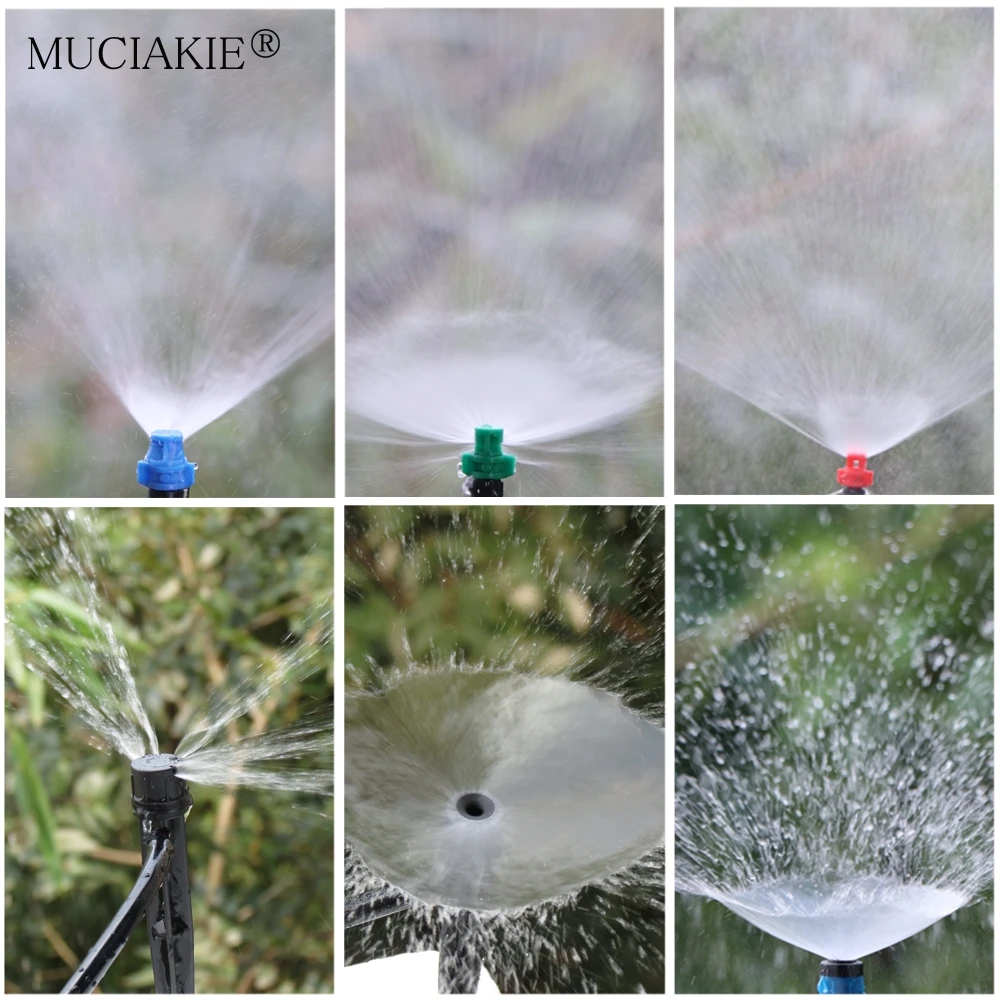 Gardening Watering Drip Stake Emitters Sprayer Vortex Sprinkler Misting Nozzles 15PCS fit 4/7mm Hose garden sprinkler plants irrigation kits drip irrigation