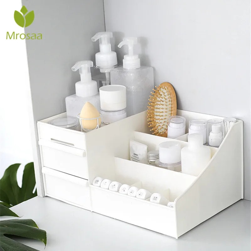  Cosmetic Storage Box Drawer Desktop plastic Makeup Dressing Table Skin Care Rack House Organizer Co