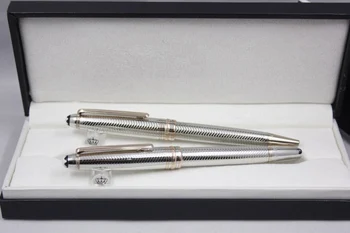 

Wakaka Pen 163 W stripe Rose Gold Clip Ballpoint Pen Roller Ball Pen
