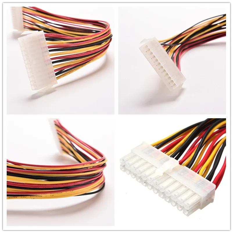 24Pin Power Extension Cable ATX PC PSU Male and Female Port M//F Expander 24.5CM Jun29 Professional Factory Price Other